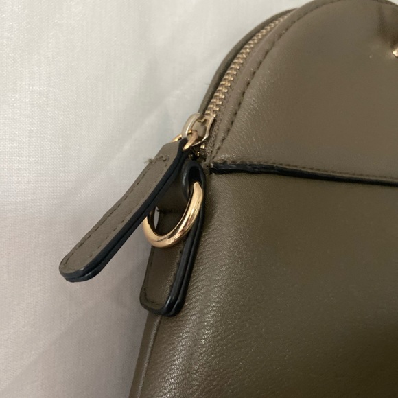 Christian Siriano Satchel Purse Green Gold Handbag - Picture 3 of 16